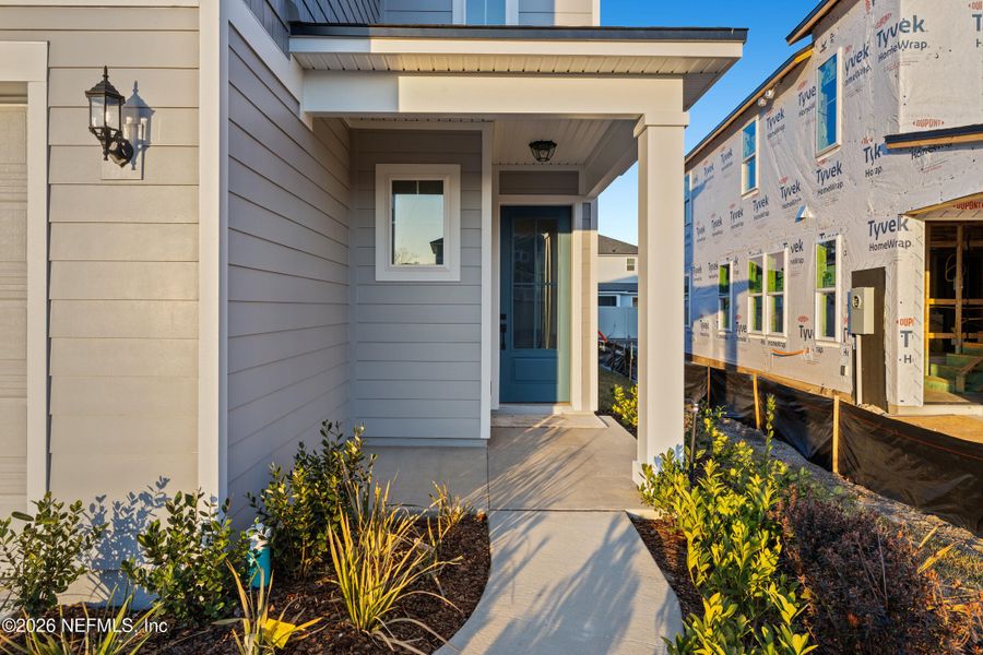 Exterior details and patio area of a home in Crosswinds at Nocatee, Ponte Vedra (Image 4).