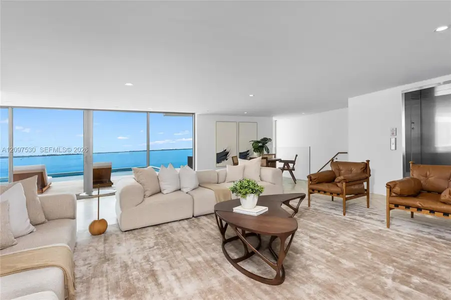 Furnished interior view inside a new home in , Miami (Image 7).