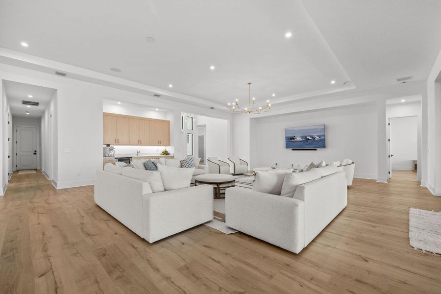 Furnished interior view inside a new home in , Port St. Lucie (Image 59).