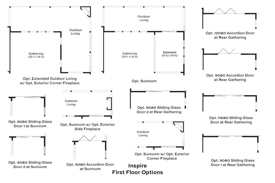 2D floor plan layout for the Inspire by DRB Elevate. in Summerwind Crossing at Lakes of Cane Bay, Summerville, SC (Image 7).