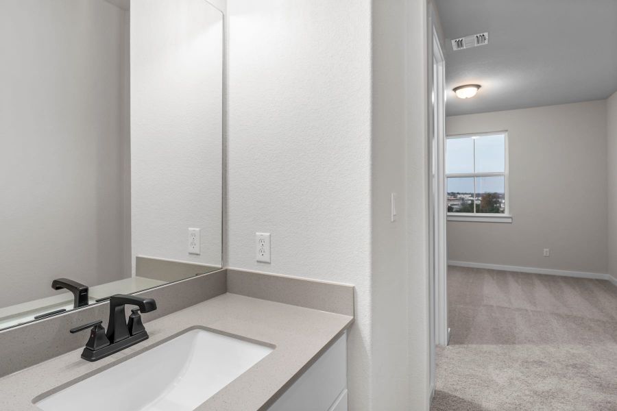 Furnished interior view inside a new home in Lariat, Liberty Hill (Image 37).
