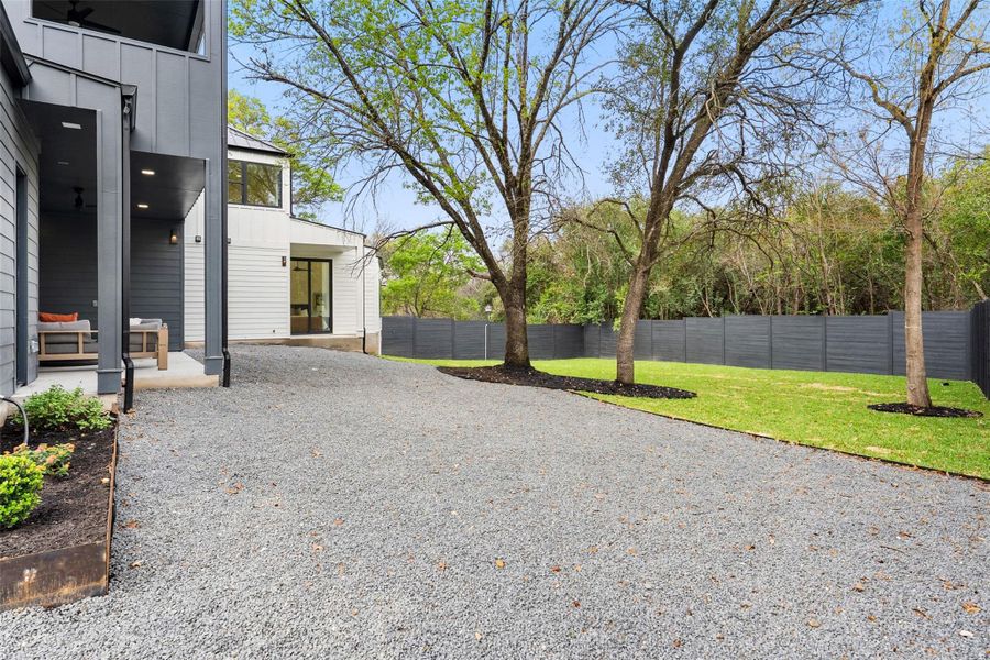 Exterior details and patio area of a home in , Austin (Image 28).