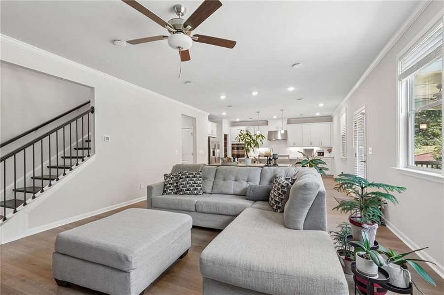 Furnished interior view inside a new home in Haley Station, Canton (Image 12).