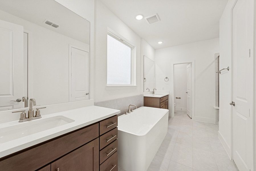 Representative furnished interior of a home built from the Skybrook by Landon Homes in Fields - East Village, Frisco (Image 15). Representative furnished interior of a home built from the Skybrook by Landon Homes in Fields - East Village, Frisco (Image 15).