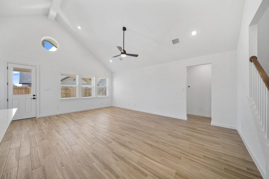 Open great room (*Photo not of actual home and used for illustration purposes only.)