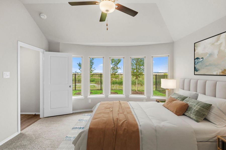 Furnished interior view inside a new home in Bridgeland, Cypress (Image 13).