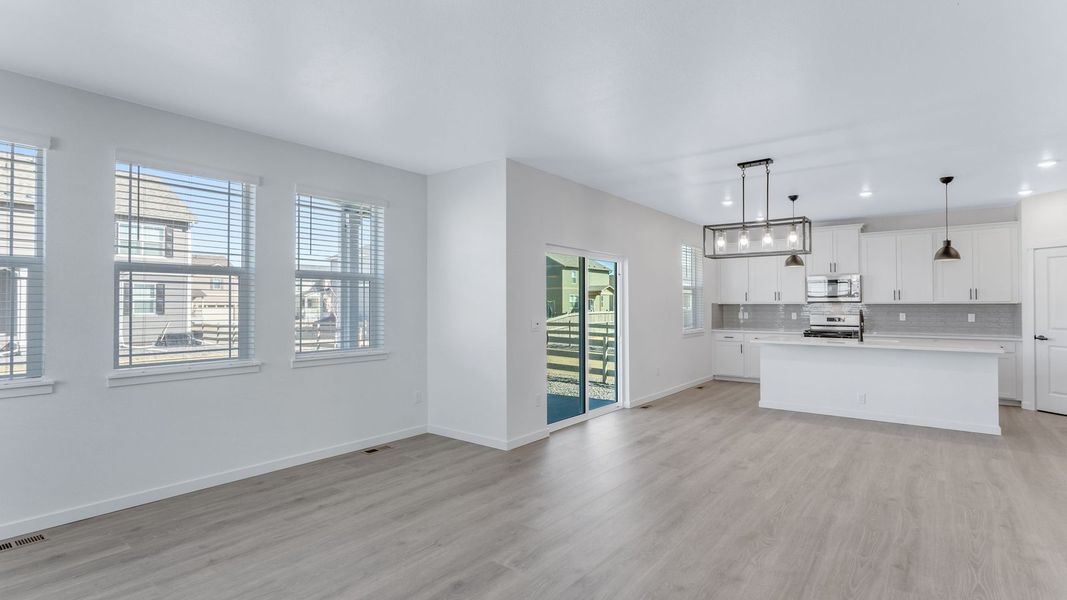 Representative unfurnished interior of a home built from the Calhan by D.R. Horton in Vantage, Berthoud (Image 14).