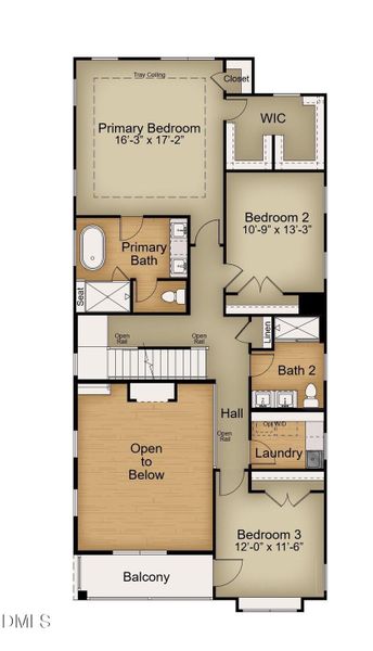 Timothy 2nd Floor with Stairs to 3rd Flo