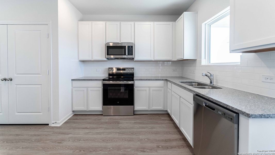 Furnished interior view inside a new home in Katzer Ranch, Converse (Image 2).