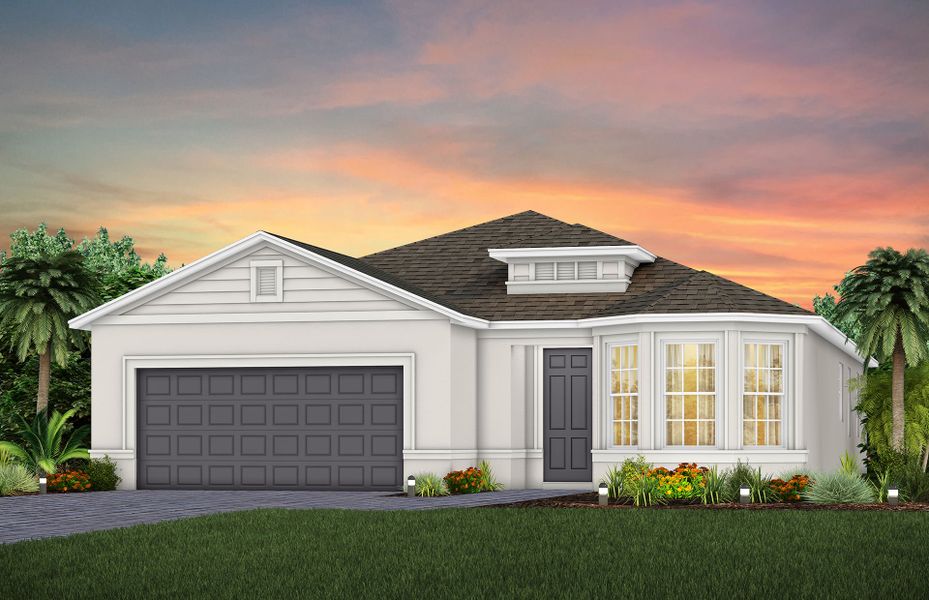 Representative exterior photo of a completed home built from the Mainstay by Del Webb in Del Webb Sunbridge, St. Cloud, FL (Image 19).