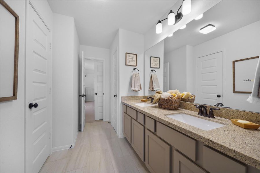 Bedroom 2/3 bath (*Photo not of actual home and used for illustration purposes only.) Bedroom 2/3 bath (*Photo not of actual home and used for illustration purposes only.)