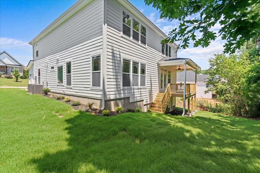 Front exterior of a new home in Lakeside at Blue Ridge Plantation, Taylors, SC, highlighting curb appeal (Image 27).