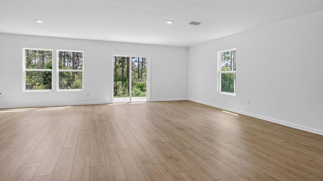 Representative unfurnished interior of a home built from the Aria+ by D.R. Horton in The Arbors, Jacksonville (Image 16).