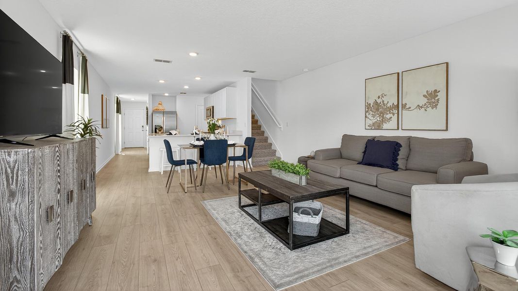 Furnished interior in a model home at Trout River in Jacksonville (Image 10).