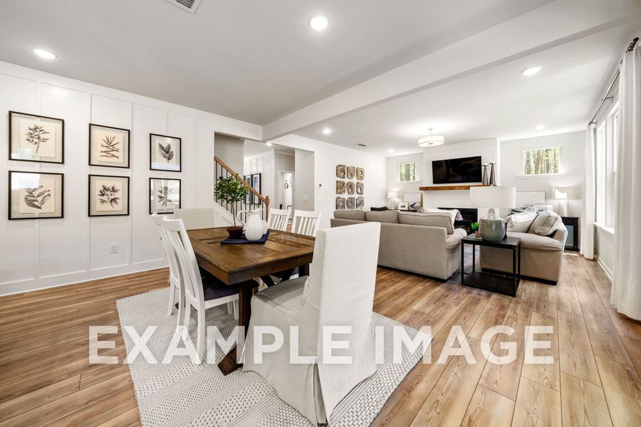 Representative furnished interior of a home built from the The Hickory B by Davidson Homes LLC in Cedar Farms, Winder (Image 18).