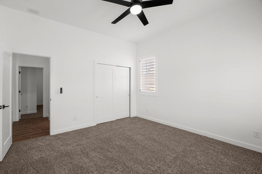 Representative unfurnished interior of a home built from the Torrey Pines 4BDR by LEH. Homes in Painted Sky, El Paso (Image 32). Representative unfurnished interior of a home built from the Torrey Pines 4BDR by LEH. Homes in Painted Sky, El Paso (Image 32).