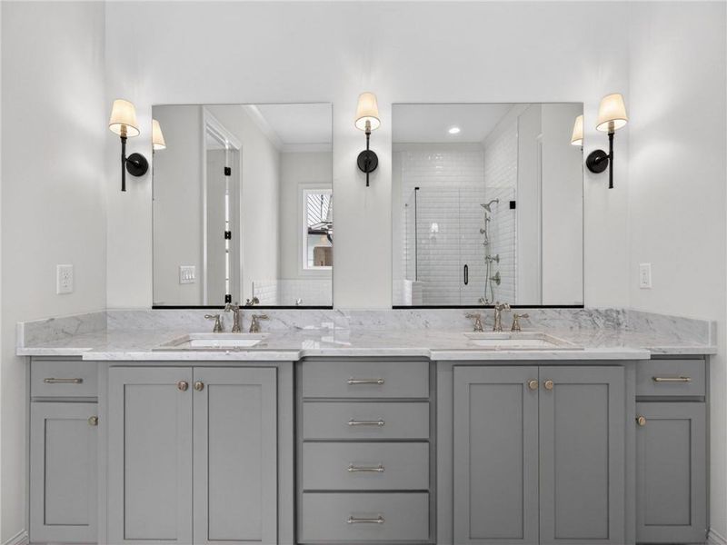 Furnished interior view inside a new home in , Suwanee (Image 31).