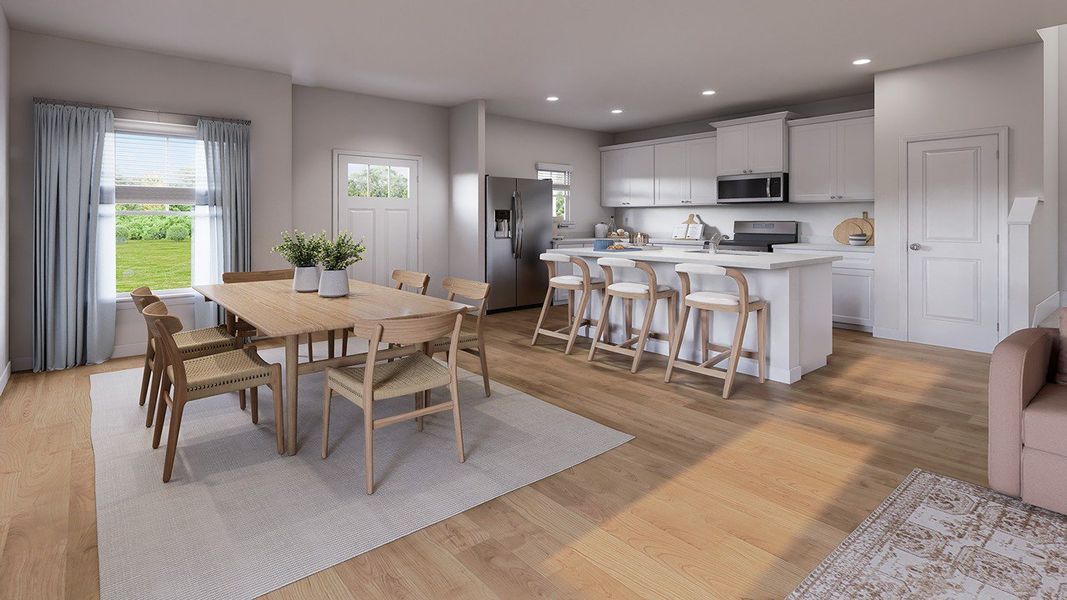 Furnished interior view inside a new home in The Crossing at St. James, Summerville (Image 4).