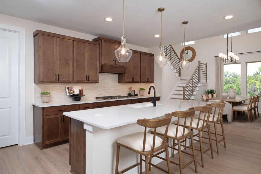 Image 8 representing the Juniper by Tri Pointe Homes in Treeline, Justin, TX.