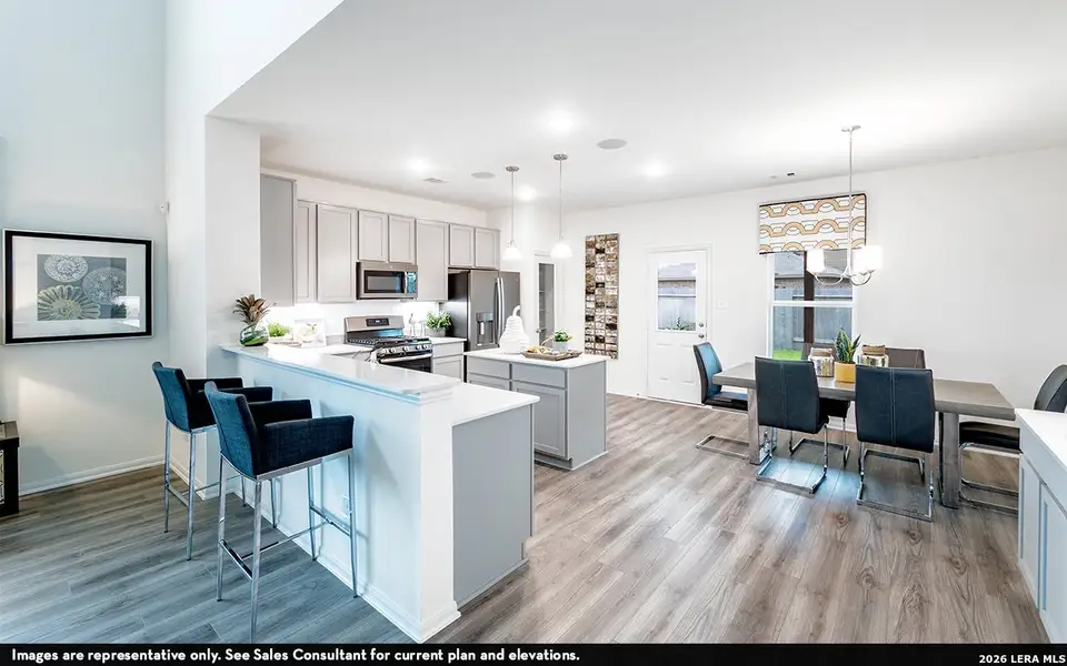 Furnished interior view inside a new home in Hickory Ridge, Elmendorf (Image 5).