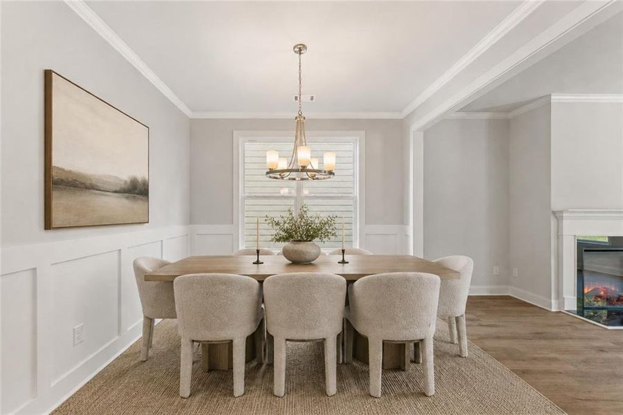 Furnished interior view inside a new home in Clark Farms, Flowery Branch (Image 13).