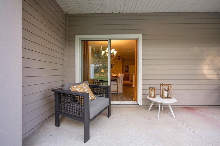 Exterior details and patio area of a home in , Alachua (Image 4). Exterior details and patio area of a home in , Alachua (Image 4).