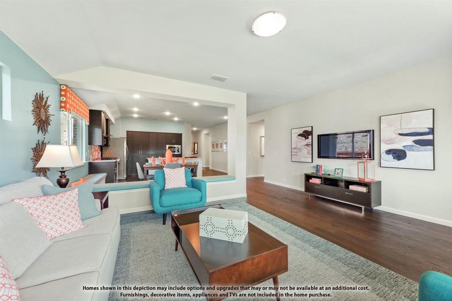Furnished interior view inside a new home in Bear Creek Elements, Lavon (Image 19).
