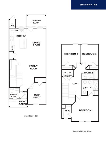 2D floor plan layout for the The Smithwick by D.R. Horton in Avery Centre, Round Rock, TX (Image 6). 2D floor plan layout for the The Smithwick by D.R. Horton in Avery Centre, Round Rock, TX (Image 6).
