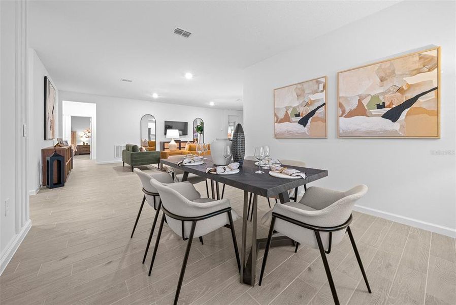 Furnished interior view inside a new home in Pioneer Ranch: Pioneer Ranch 60's, Ocala (Image 5).