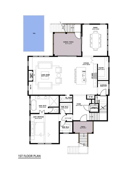 2D floor plan layout of this home in , Isle Of Palms, SC (Image 6). 2D floor plan layout of this home in , Isle Of Palms, SC (Image 6).