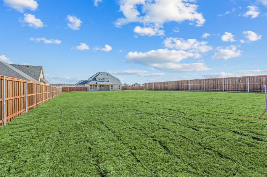 Exterior details and patio area of a home in Settlers Glen, New Fairview (Image 29). Exterior details and patio area of a home in Settlers Glen, New Fairview (Image 29).
