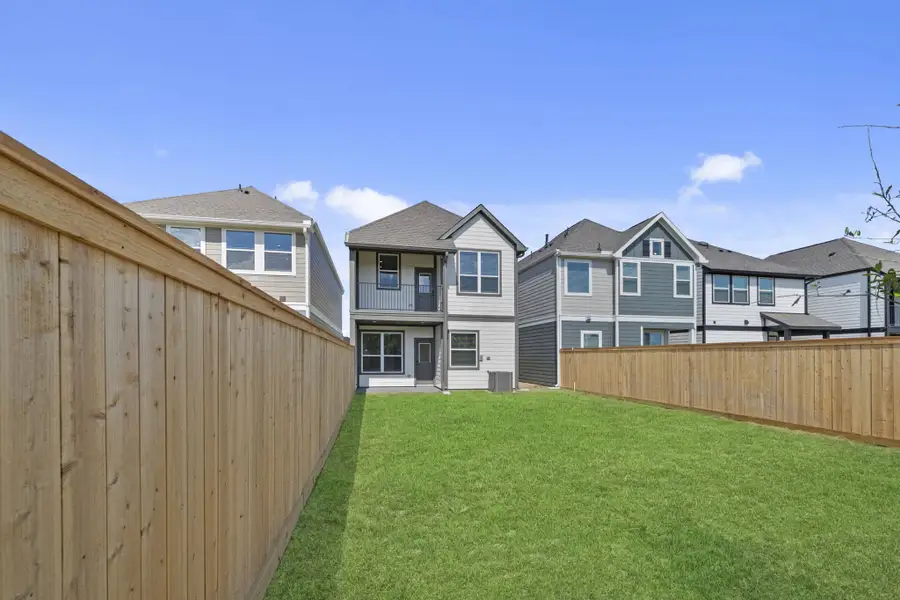 Exterior details and patio area of a home in Bridgeland, Cypress (Image 3). Exterior details and patio area of a home in Bridgeland, Cypress (Image 3).