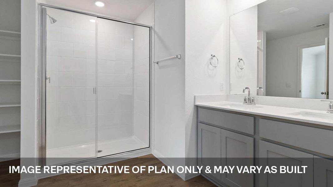 Representative furnished interior of a home built from the The Irvine by D.R. Horton in Monarch Ranch, Manor (Image 8).