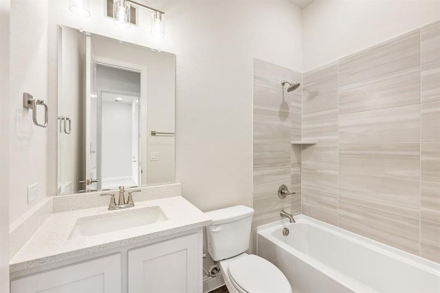 Furnished interior view inside a new home in Sunrise at Garden Valley, Waxahachie (Image 11).