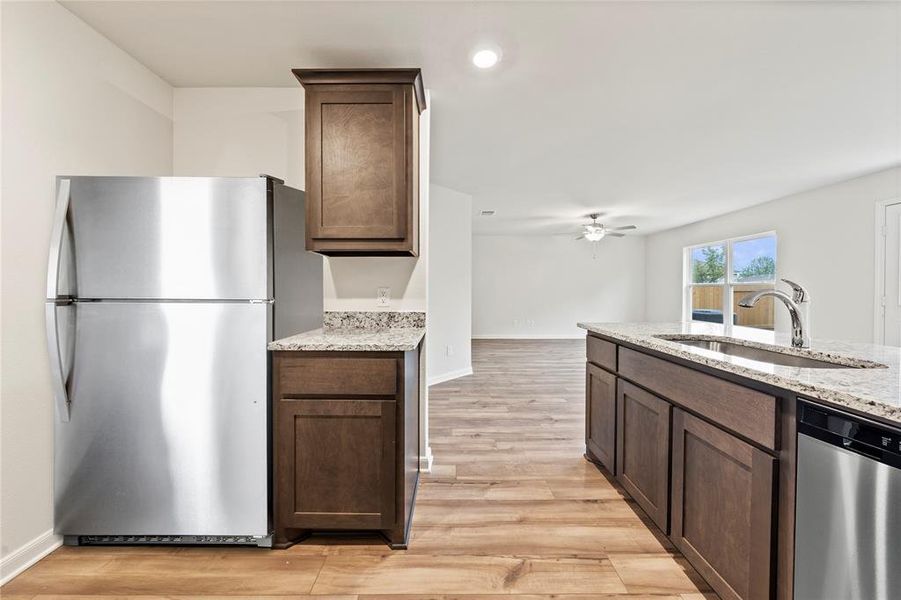 Furnished interior view inside a new home in Vista West, Fort Worth (Image 4).