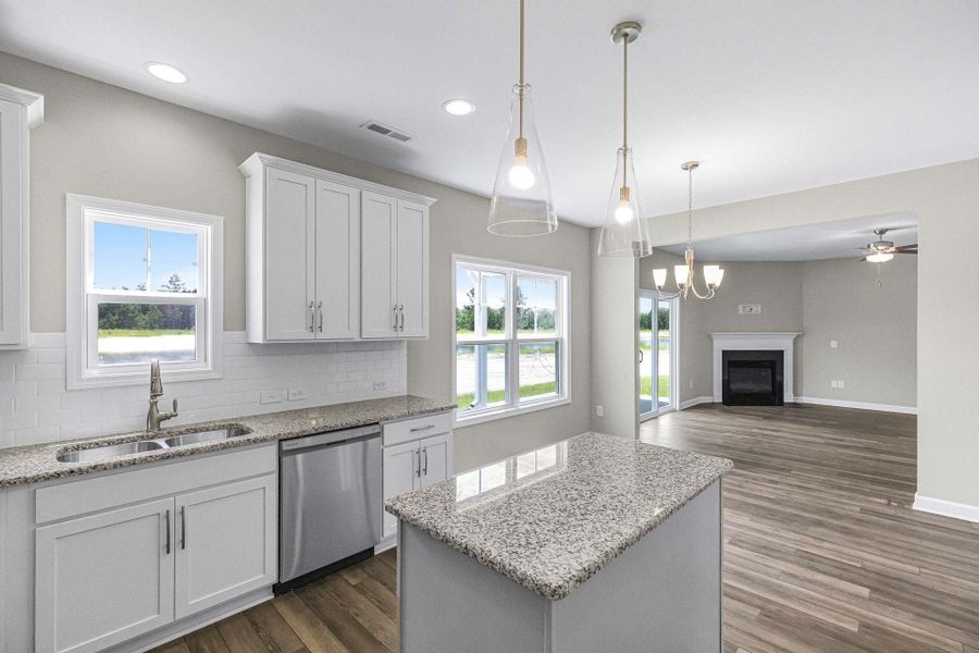 Representative furnished interior of a home built from the Magnolia by Caviness & Cates Communities in Bartlett Manor, Youngsville (Image 181).
