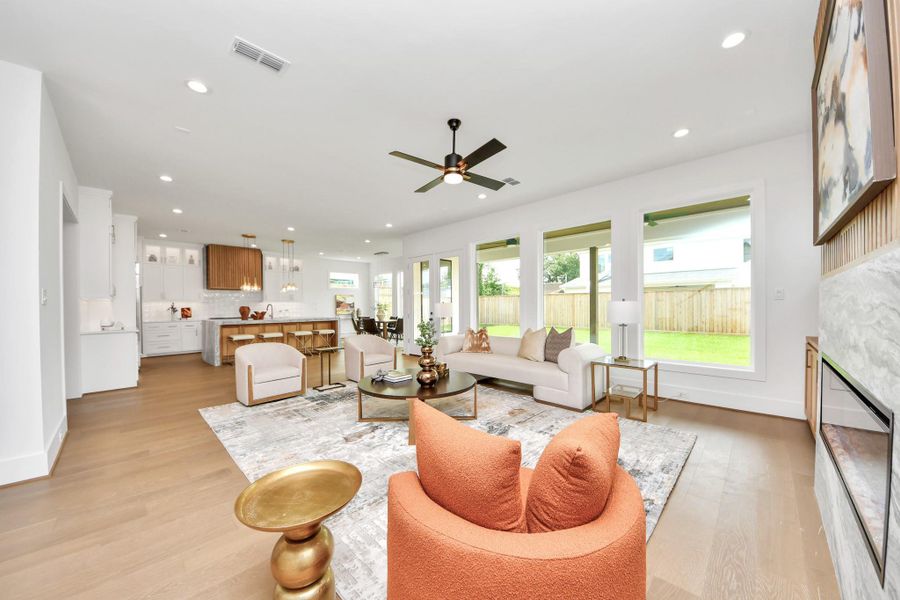 Furnished interior view inside a new home in , Houston (Image 5).