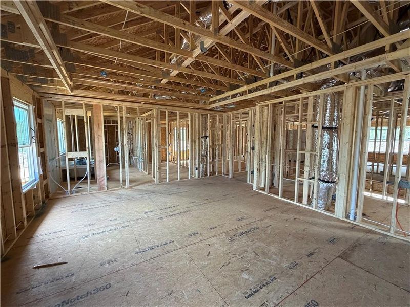 In-progress construction of a new home in Arbors at Richland Creek, Buford, GA (Image 57). In-progress construction of a new home in Arbors at Richland Creek, Buford, GA (Image 57).
