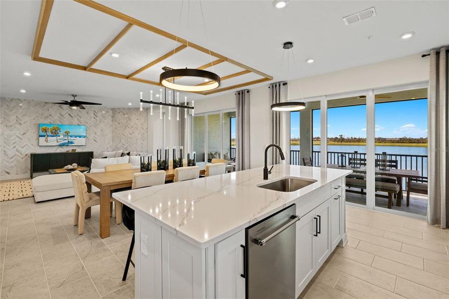 Furnished interior view inside a new home in Wellen Park, Venice (Image 6).