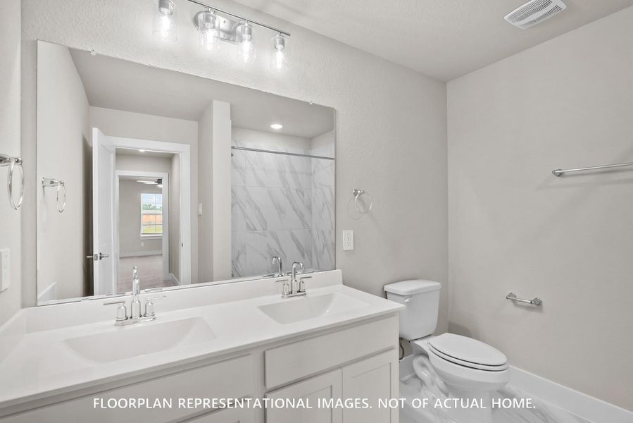 Furnished interior view inside a new home in Sorella, Tomball (Image 8).
