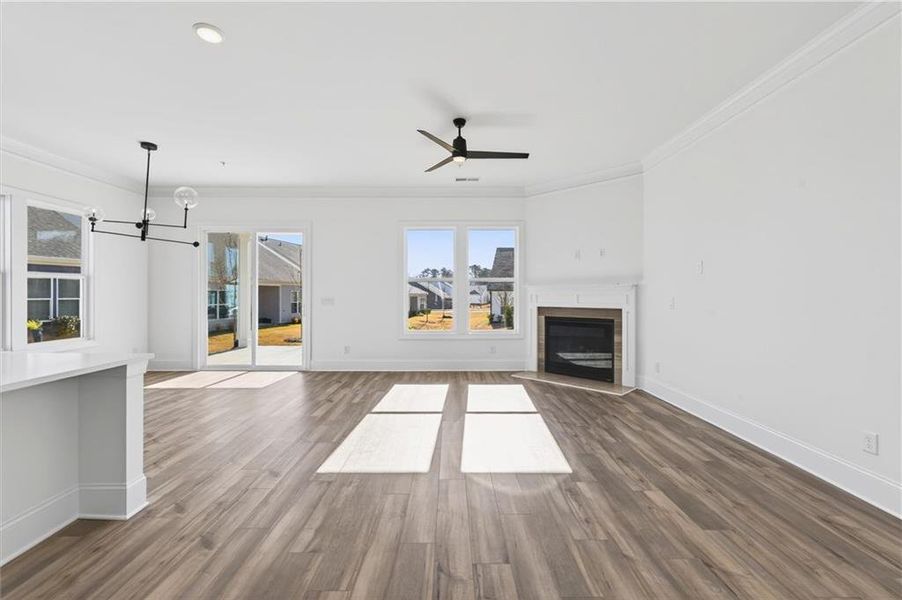 Spacious, unfurnished interior of a new home in The Reserve at Bells Ferry, Kennesaw (Image 16).