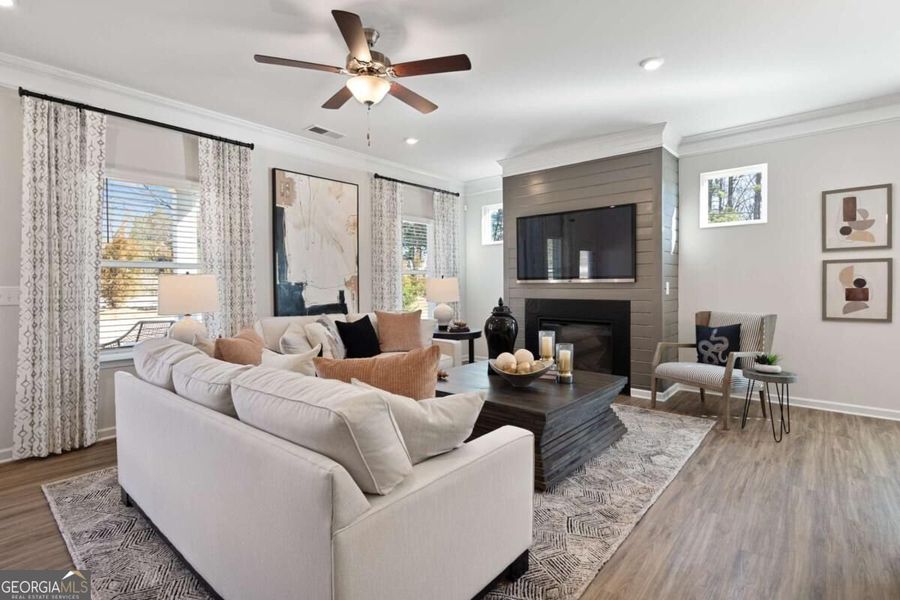 Furnished interior view inside a new home in Cobblestone Crossing Commons, Byron (Image 22).