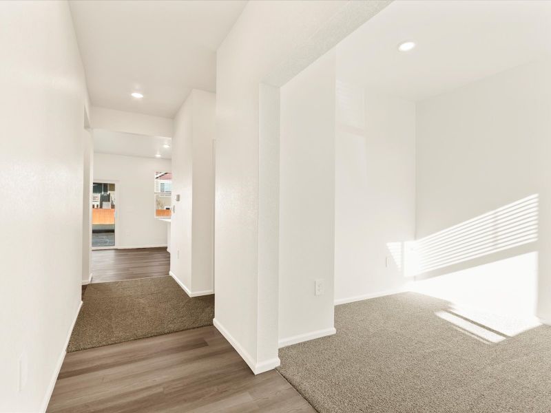 The Pagosa floorplan interior image taken at a Meritage Homes community in Northern Colorado.