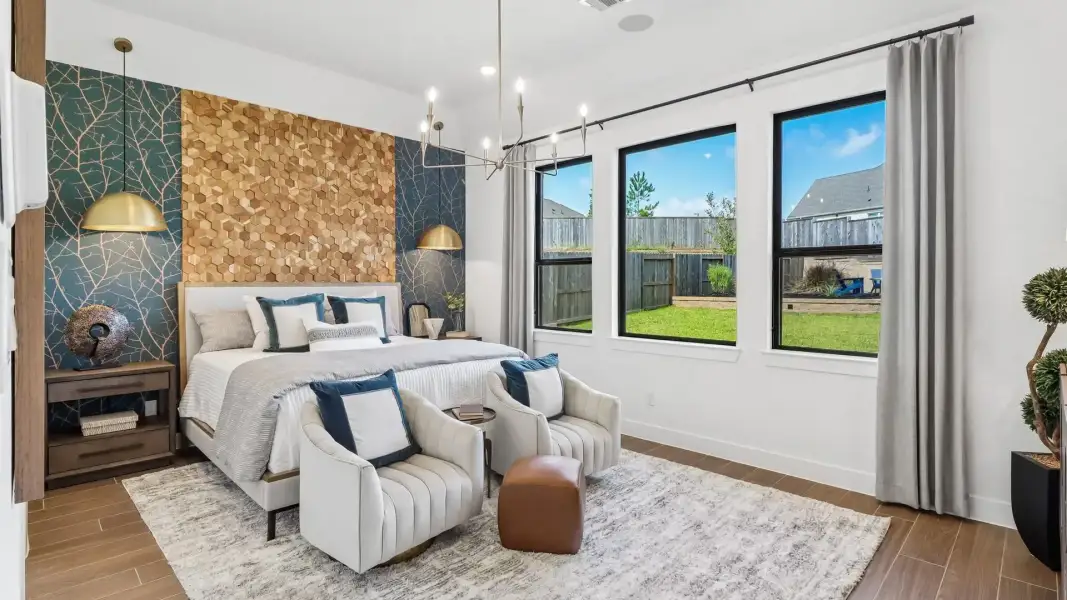 Representative furnished interior of a home built from the Lauren by Chesmar Homes in Audubon, Magnolia (Image 11).