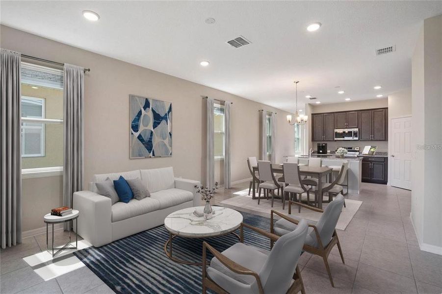 Furnished interior view inside a new home in Watermark, Cocoa (Image 7).