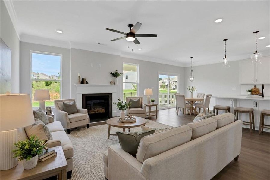 Furnished interior view inside a new home in Twin Lakes, Hoschton (Image 16).