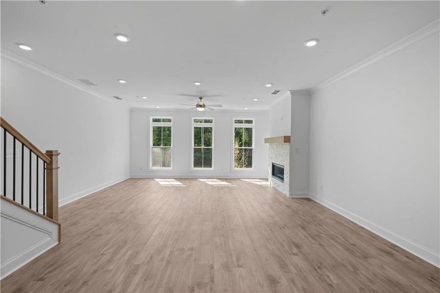 Spacious, unfurnished interior of a new home in Ecco Park, Alpharetta (Image 17).