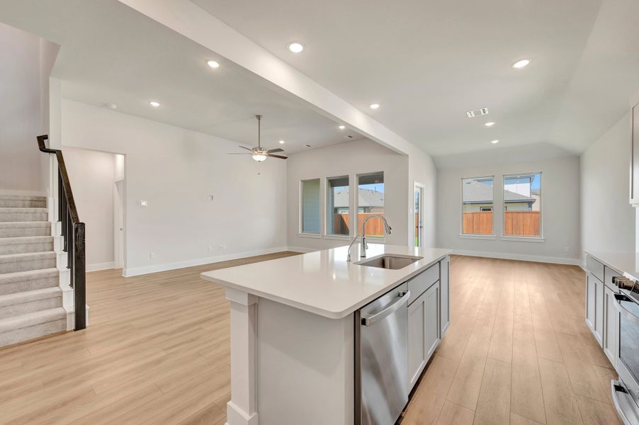 Furnished interior view inside a new home in The Meadows, Denton (Image 8).
