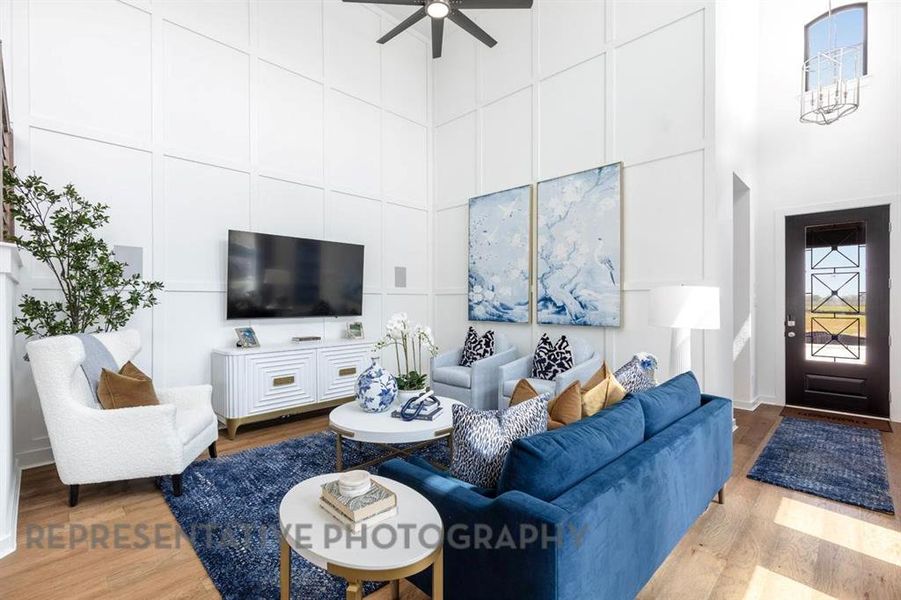 Furnished interior view inside a new home in , Midlothian (Image 26).