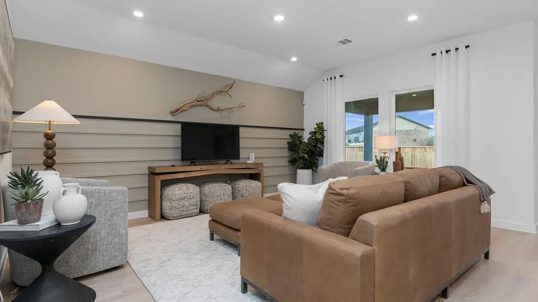 Representative furnished interior of a home built from the Huntsville by D.R. Horton in Lago Mar, Texas City (Image 9). Representative furnished interior of a home built from the Huntsville by D.R. Horton in Lago Mar, Texas City (Image 9).